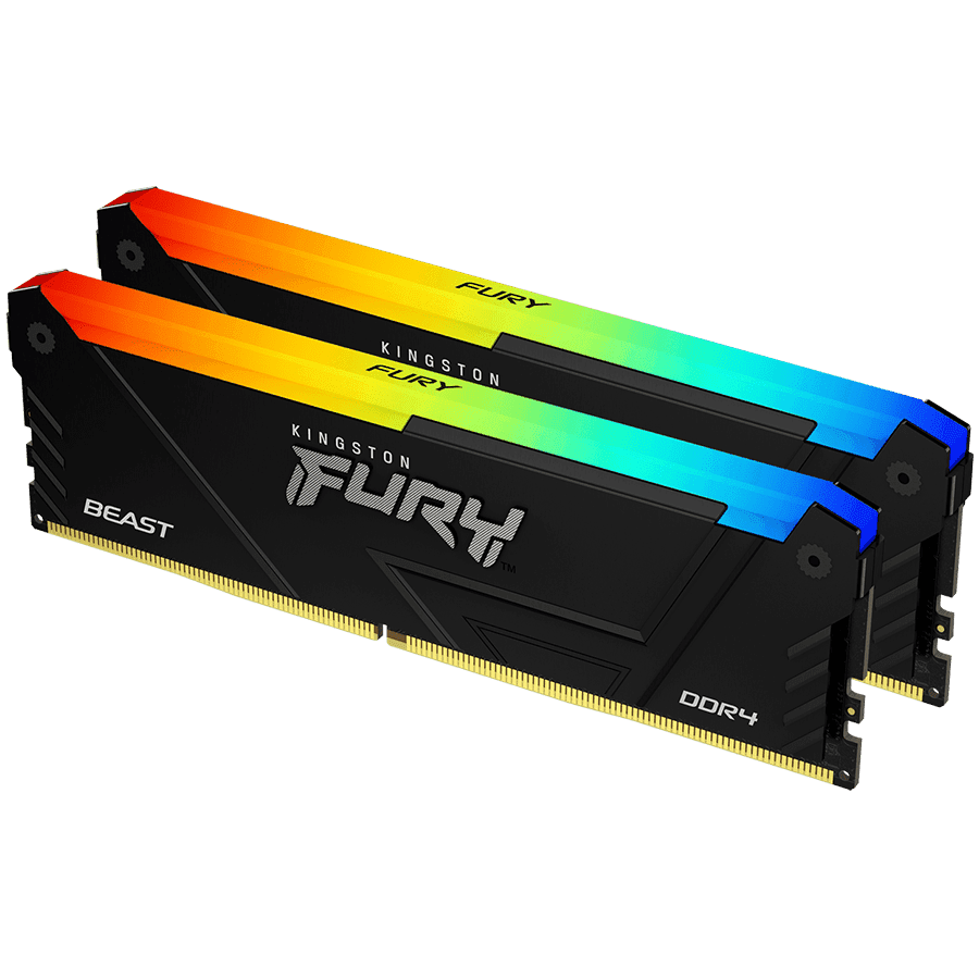 Kingston 32GB 3600MT/s DDR4 CL18 DIMM (Kit of 2) FURY Beast RGB