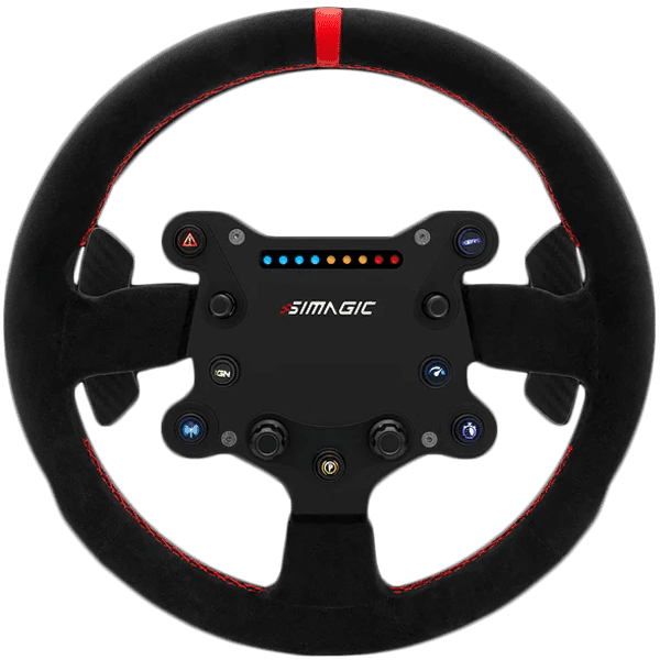 SIMAGIC GT Sport Steering Wheel 300mm, QR50, Shifter Paddles, alcantara