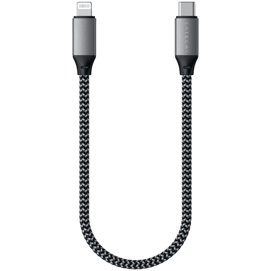 SATECHI Type C to MFI Cable 10 inch- Space Gray