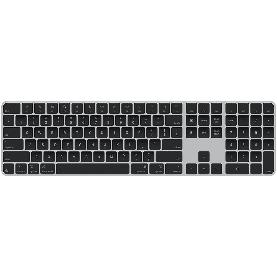 Magic Keyboard with Touch ID and Numeric Keypad for Mac models with Apple silicon - Russian - Black Keys,Model A3119
