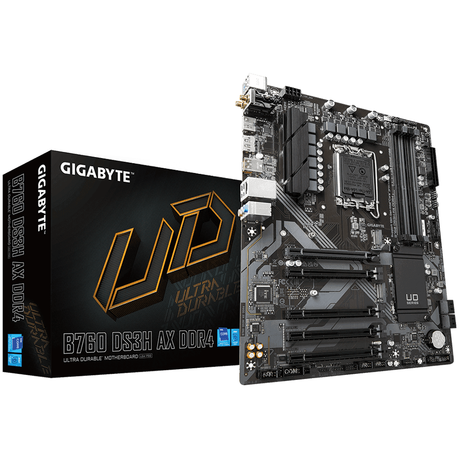 GIGABYTE MB LGA1700  B760 4 x DDR DIMM 2 x M.2  4 x SATA 1 x HDMI port 1 x DisplayPort ATX
