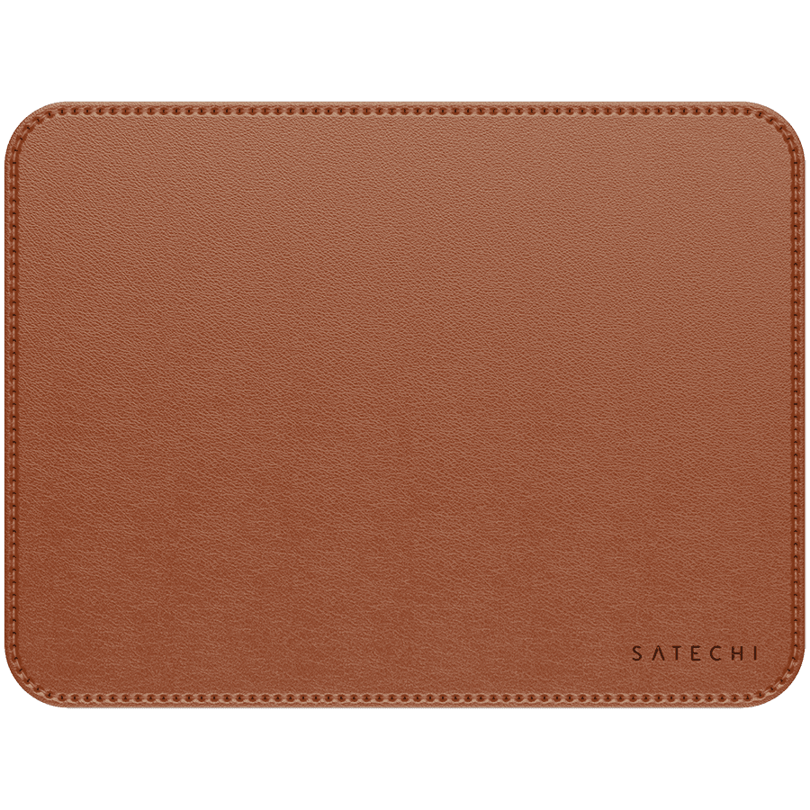 SATECHI Vegan-Leather Premium Mouse Pad (Brown)