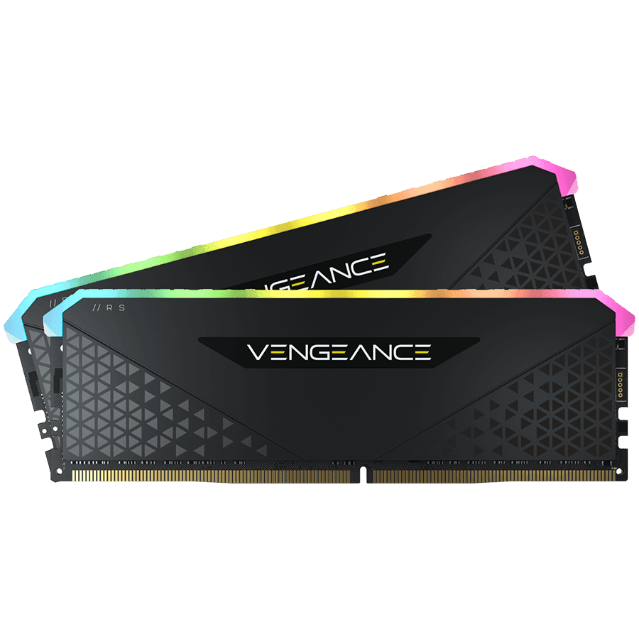 CORSAIR DDR4, 3200MHz 16GB 2x8GB Dimm, 16-20-20-38, XMP 2.0, Vengeance RGB RS, RGB LED, Black PCB, 1.35V, for AMD Ryzen & Intel