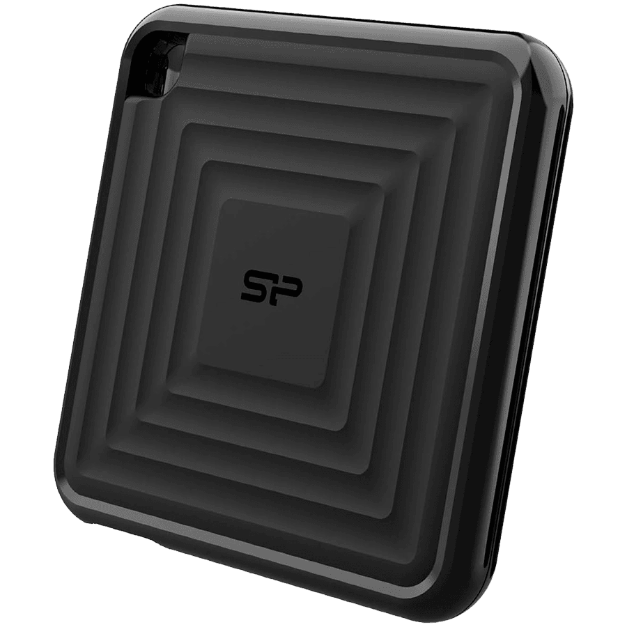 Silicon Power PC60 1TB Portable SSD SATAIII USB 3.2 Gen2 (Type-C) Portable SSD, R/W: up to 540MB/s; 500MB/s, Black