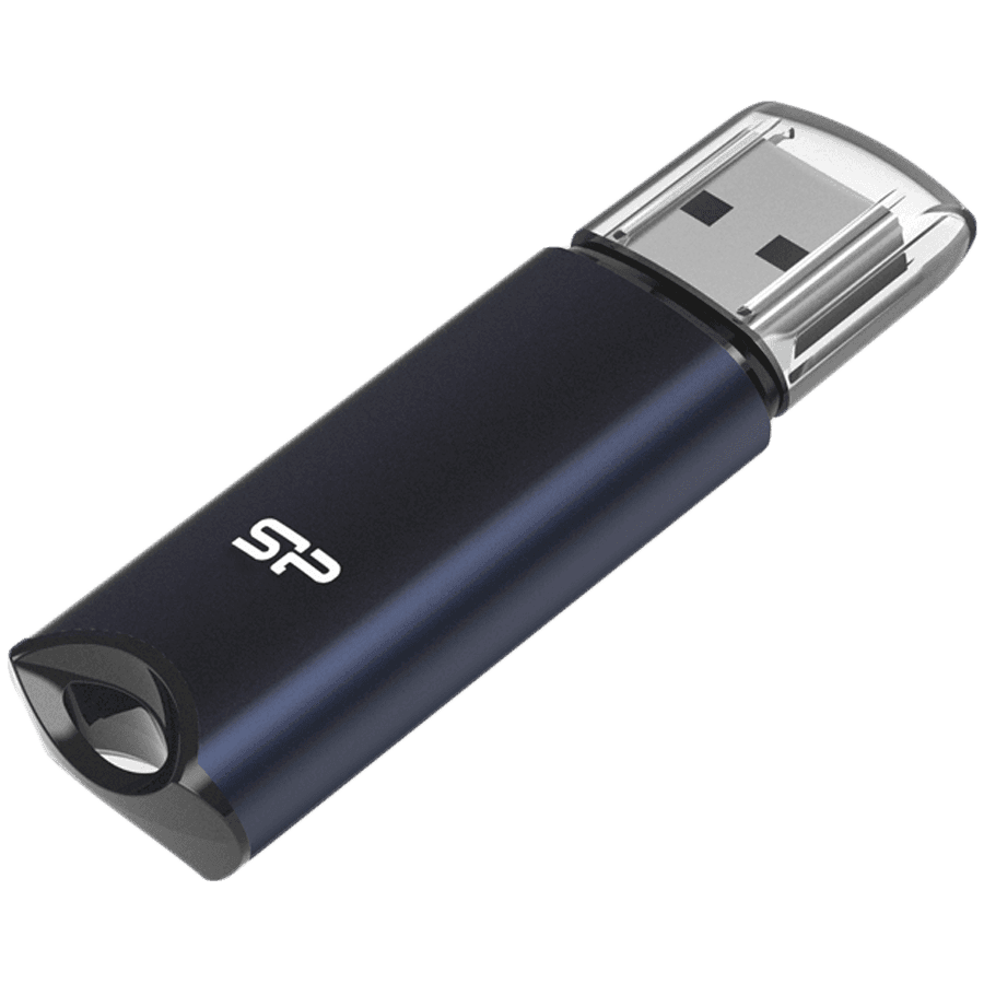 Silicon Power Marvel - M02 128GB Pendrive USB 3.2 Gen 1 Blue, Built-in straphole, Aluminum housing