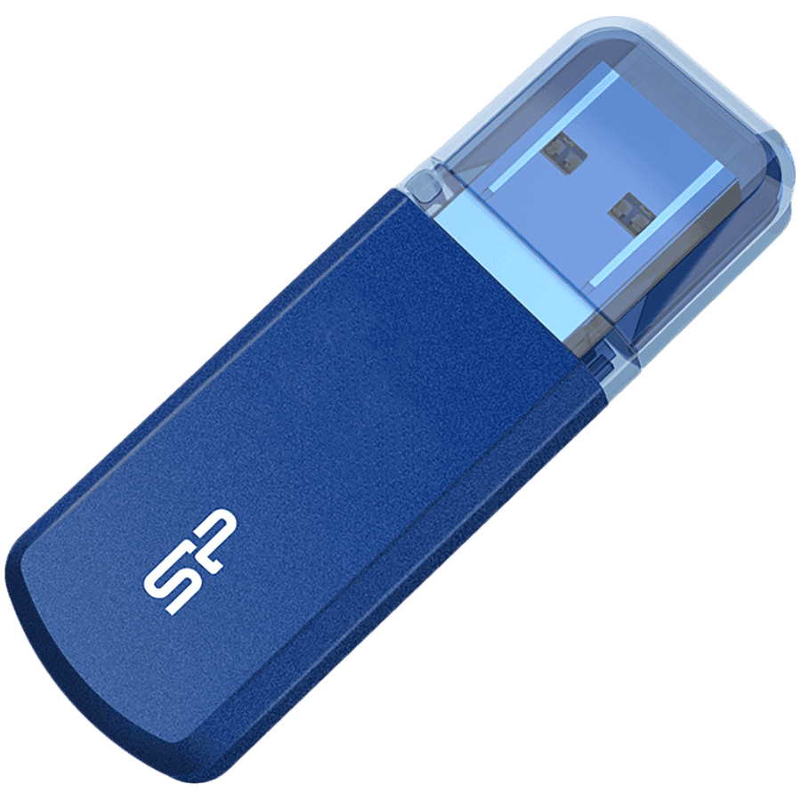 Silicon Power Helios - 202 64GB Pendrive USB 3.2 Gen1 Aluminum casing, Blue