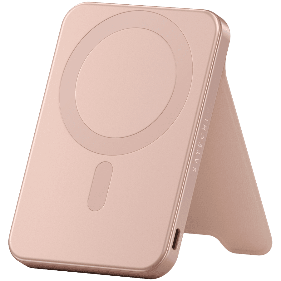 SATECHI Qi2 5K Magnetic Power Bank with Stand (Desert Rose)