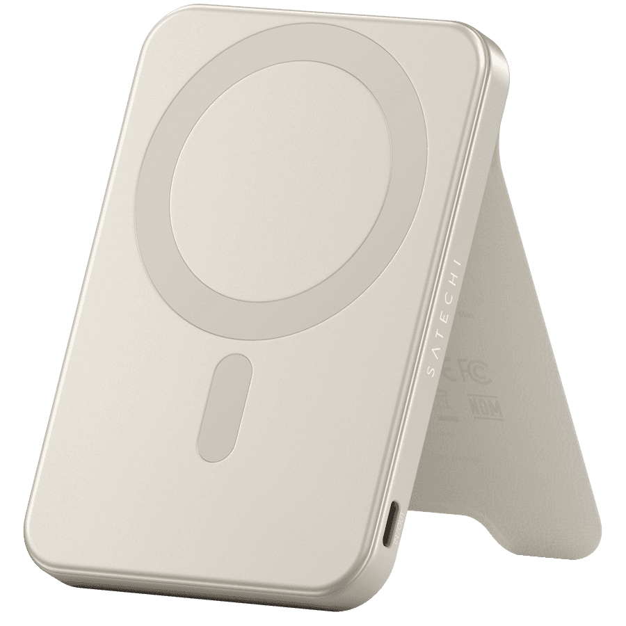 SATECHI Qi2 5K Magnetic Power Bank with Stand (Sand)
