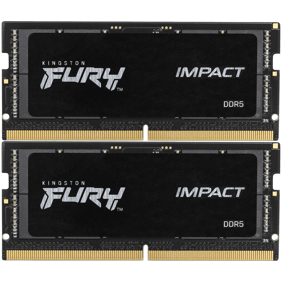 Kingston DRAM 32GB 6400MT/s DDR5 CL38 SODIMM (Kit of 2) FURY Impact XMP