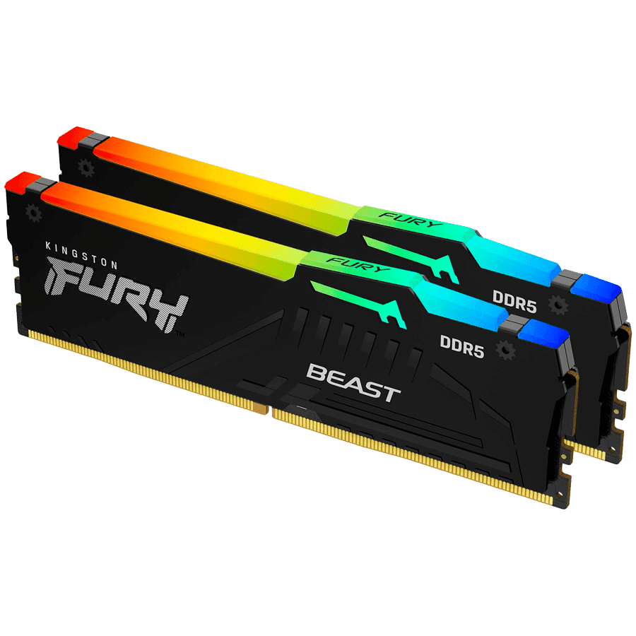 Kingston 64GB 5600MT/s DDR5 CL36 DIMM (Kit of 2) FURY Beast RGB — фото 1