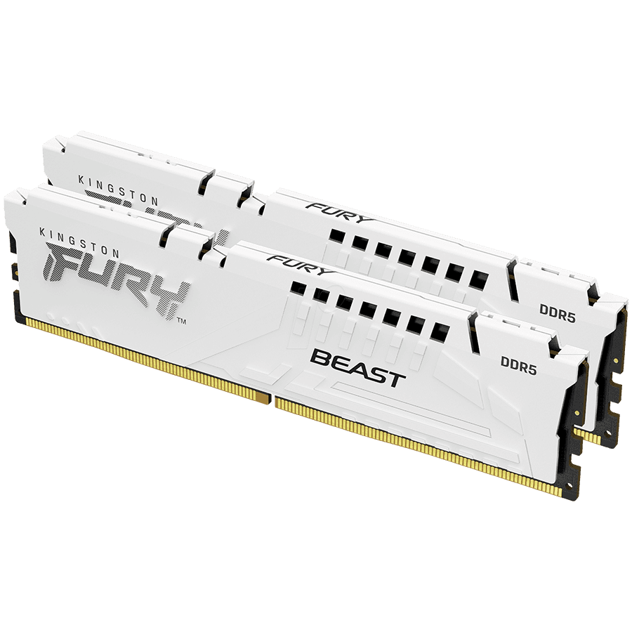 Kingston 64GB 5600MT/s DDR5 CL36 DIMM (Kit of 2) FURY Beast White EXPO