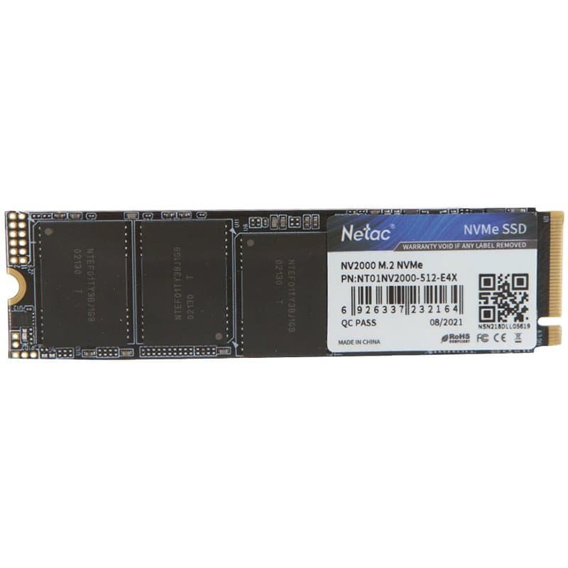 Netac NV2000 PCIe 3 x4 M.2 2280 NVMe 3D NAND SSD 512GB, R/W up to 2500/1950MB/s