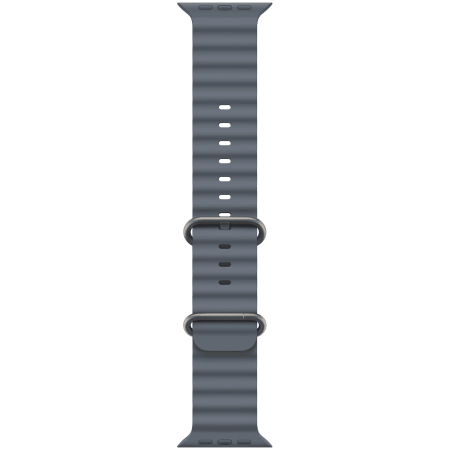 49mm Anchor Blue Ocean Band - Natural Titanium Finish — фото 1