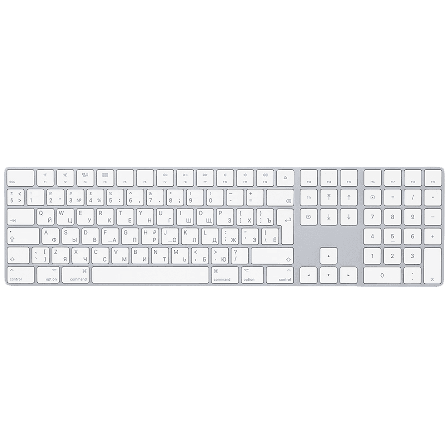 Magic Keyboard with Numeric Keypad - Russian - Silver,Model A1843