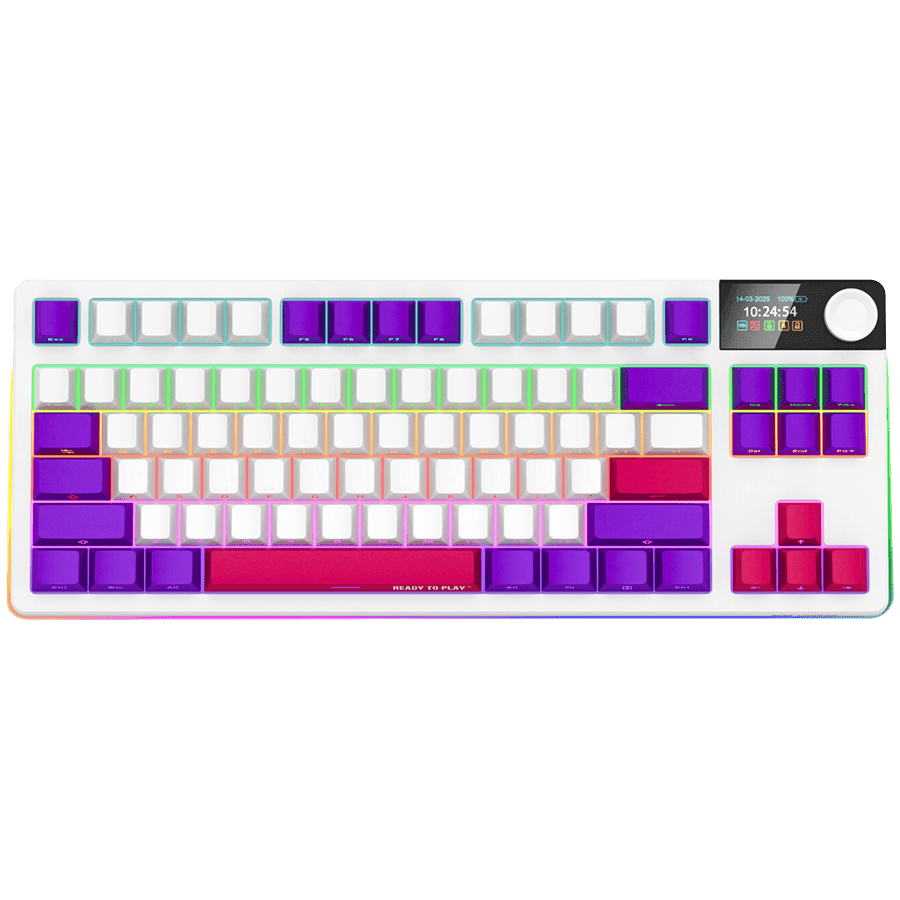 LORGAR Gaming Keyboard KBP70TKLW Pro Wireless White RU