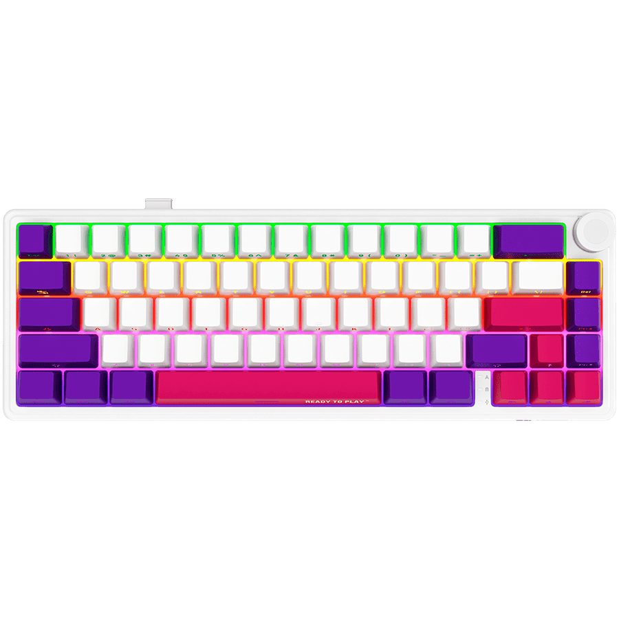 LORGAR Gaming Keyboard KBP70MW Pro Wireless 65% White RU