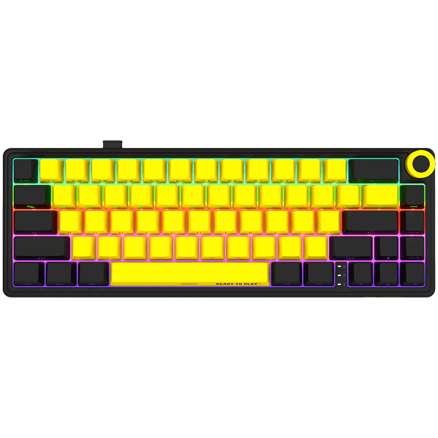 LORGAR Gaming Keyboard KBP70MW Pro Wireless 65% Yellow RU