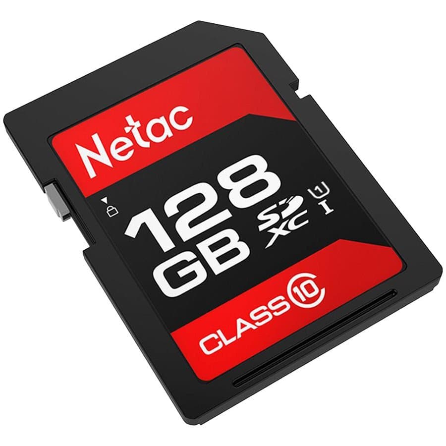 Netac P600 SDXC 128GB U1/C10 up to 80MB/s, retail pack