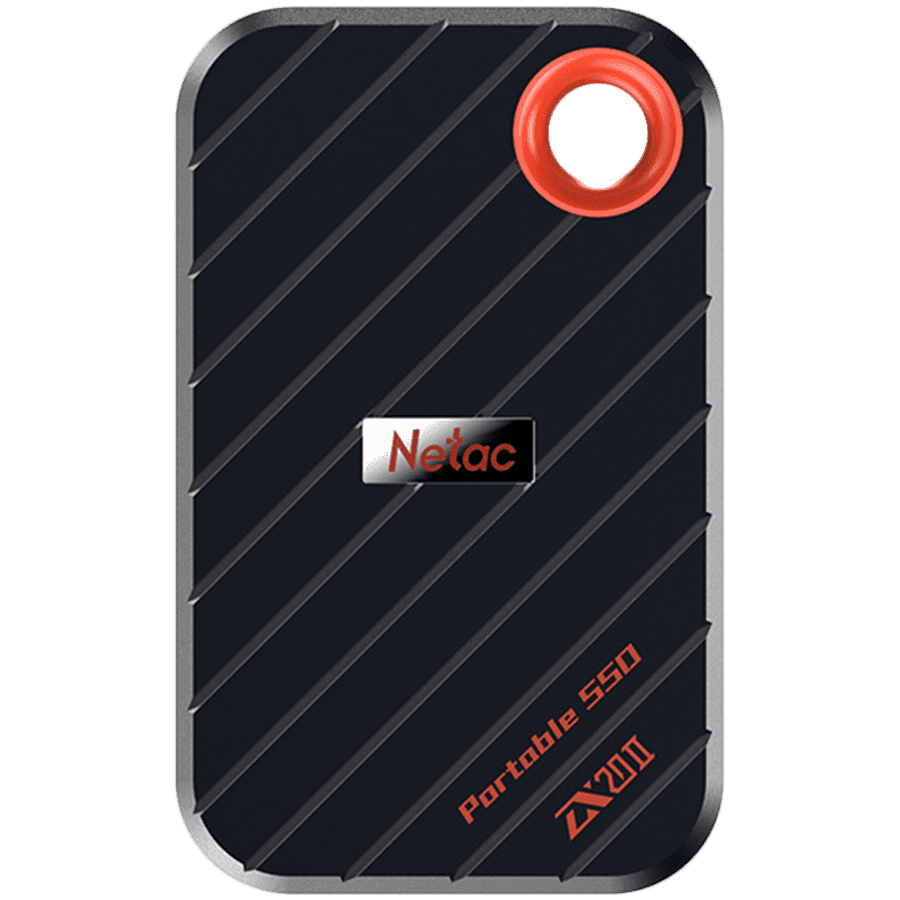 Netac ZX20 II USB 3.2 Gen 2 Type-C External Magnetic Portable SSD 1TB, sequential R/W up to 2000MB/1800MB/s, with USB C to A cable and 20Gbps USB C to C cable