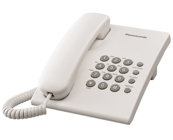 KX-TS2350 Проводной телефон (RUW) Белый
