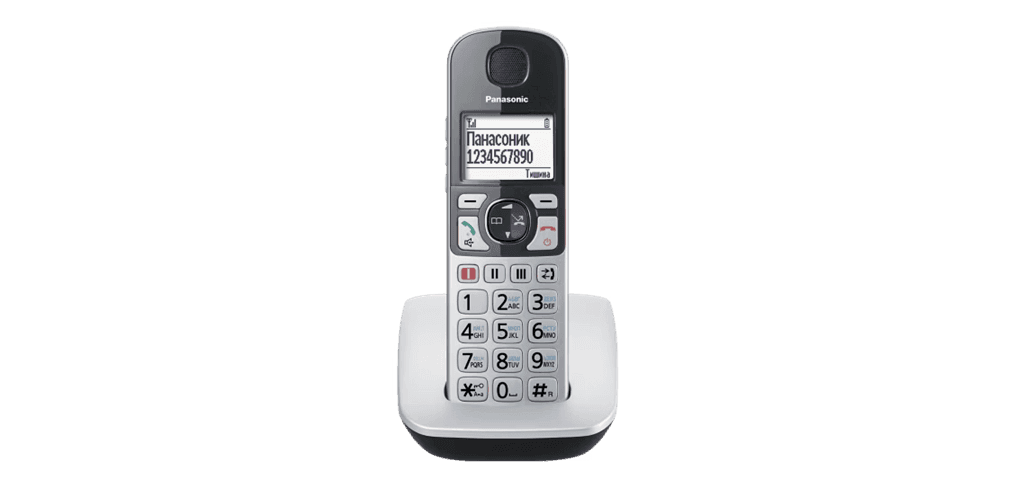 Радиотелефон PANASONIC KX-TGE510 (RUS) Серебристый