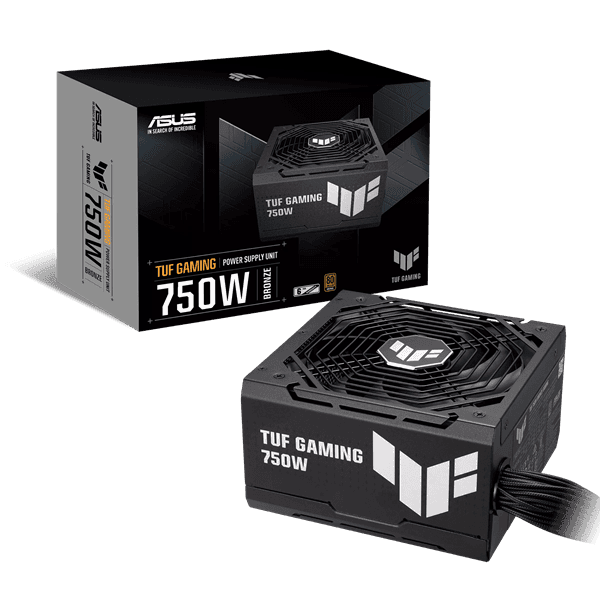 Блок питания ASUS  750W, TUF Gaming 750W Bronze, Non Modular, 80+ BRONZE, КПД 89%, TUF-GAMING-750B