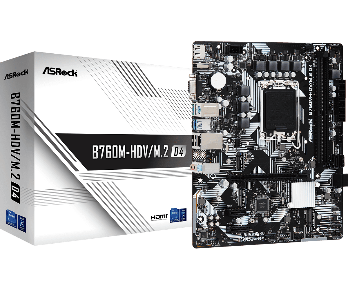 Материнская плата ASRock B760M-HDV/M.2 D4