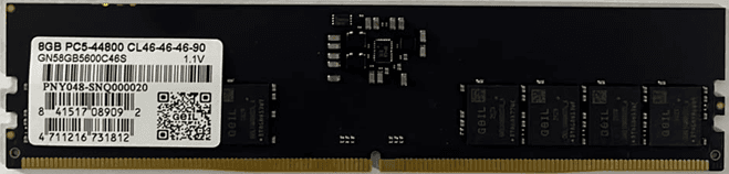 Оперативная память  8GB GEIL 5600MHz DDR5 UDIMM PC5-44800 46-46-46-90 GN58GB5600C46S Bulk