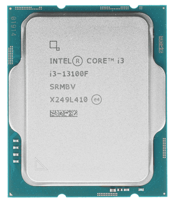 Процессор Intel Core i3-13100F 3.3/4.5GHz (4.5GHz) 4/8 Raptor Lake 60W FCLGA1700 OEM