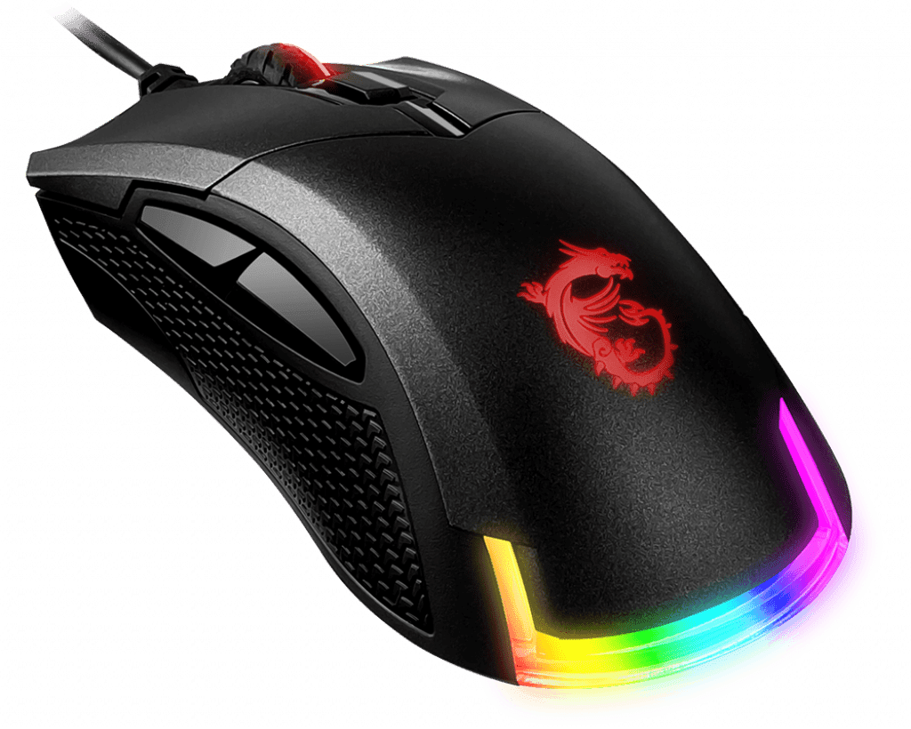 Мышь MSI Clutch GM50 USB2.0/TPE-кабель 2м/Вес 87г./RGB подсветка/Черный