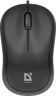 Мышь проводная Defender Patch MS-759 (Черный), USB 2кн, 1кл-кн, коробочка,  НОВИНКА!