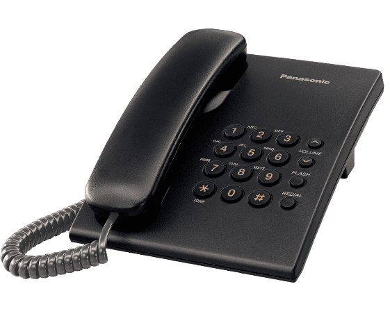 KX-TS2350 Проводной телефон (RUB) Черный