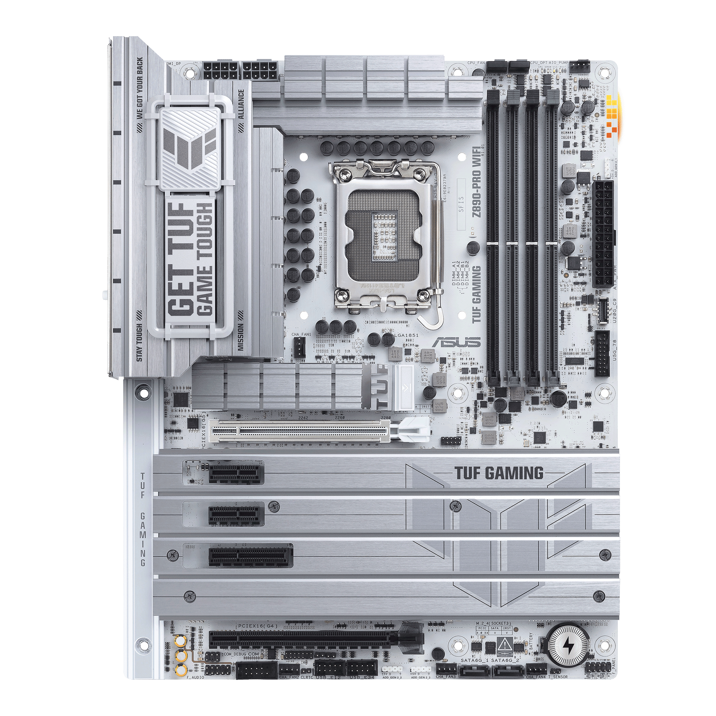 Материнская плата ASUS TUF GAMING Z890-PRO WIFI, LGA1851 Z890 4xDDR5 4xSATA3 4xM.2 HDMI DP USB-C ATX