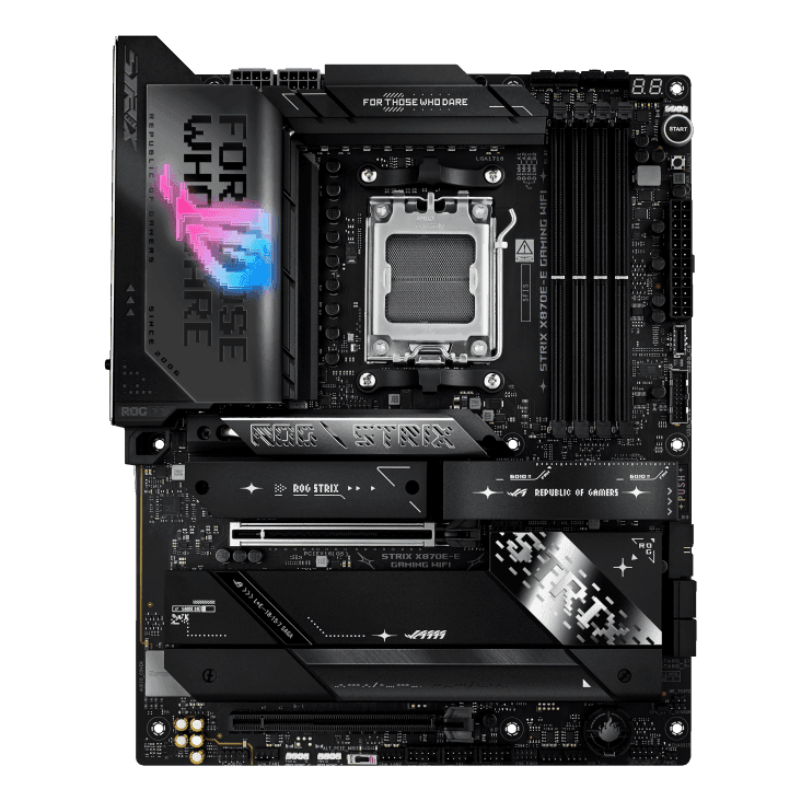 Материнская плата ASUS ROG STRIX X870E-E GAMING WIFI AM5 4xDDR5 4xSATA 5xM.2 HDMI HDMI USB-C ATX