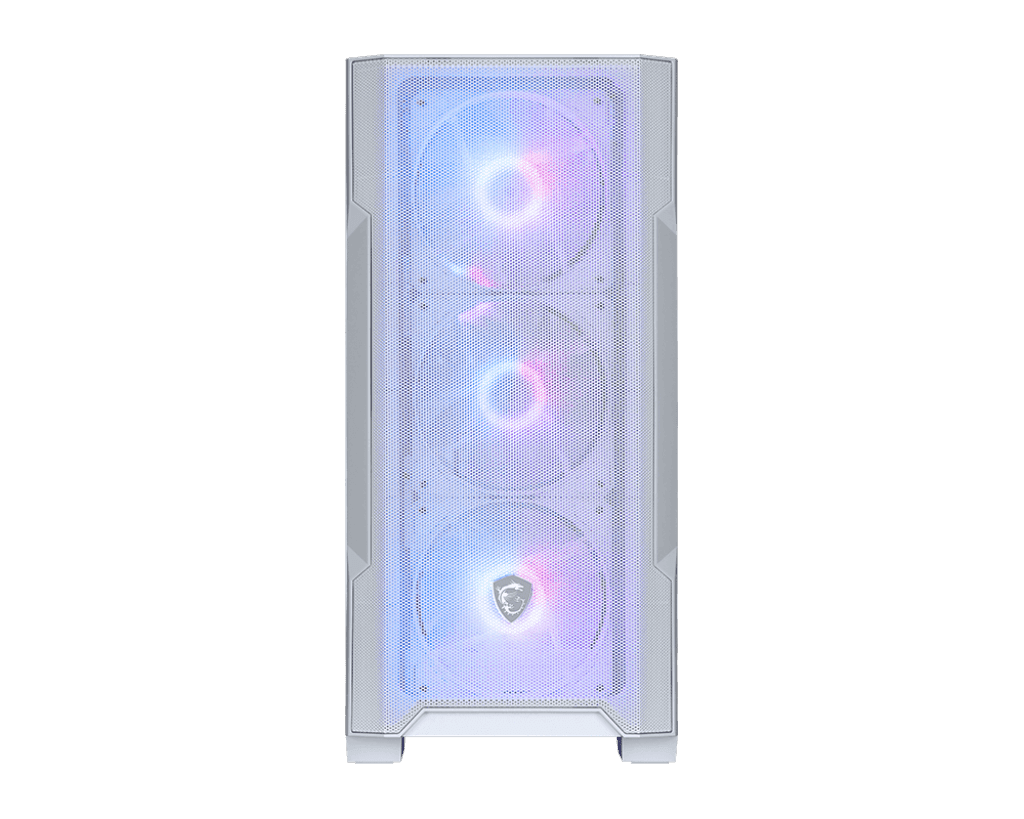 Компьютерный корпус MSI MAG FORGE M100R WHITE mATX/Mini-ITX, 2xUSB 2.0, USB 3.2, Audio, Mic, mATX