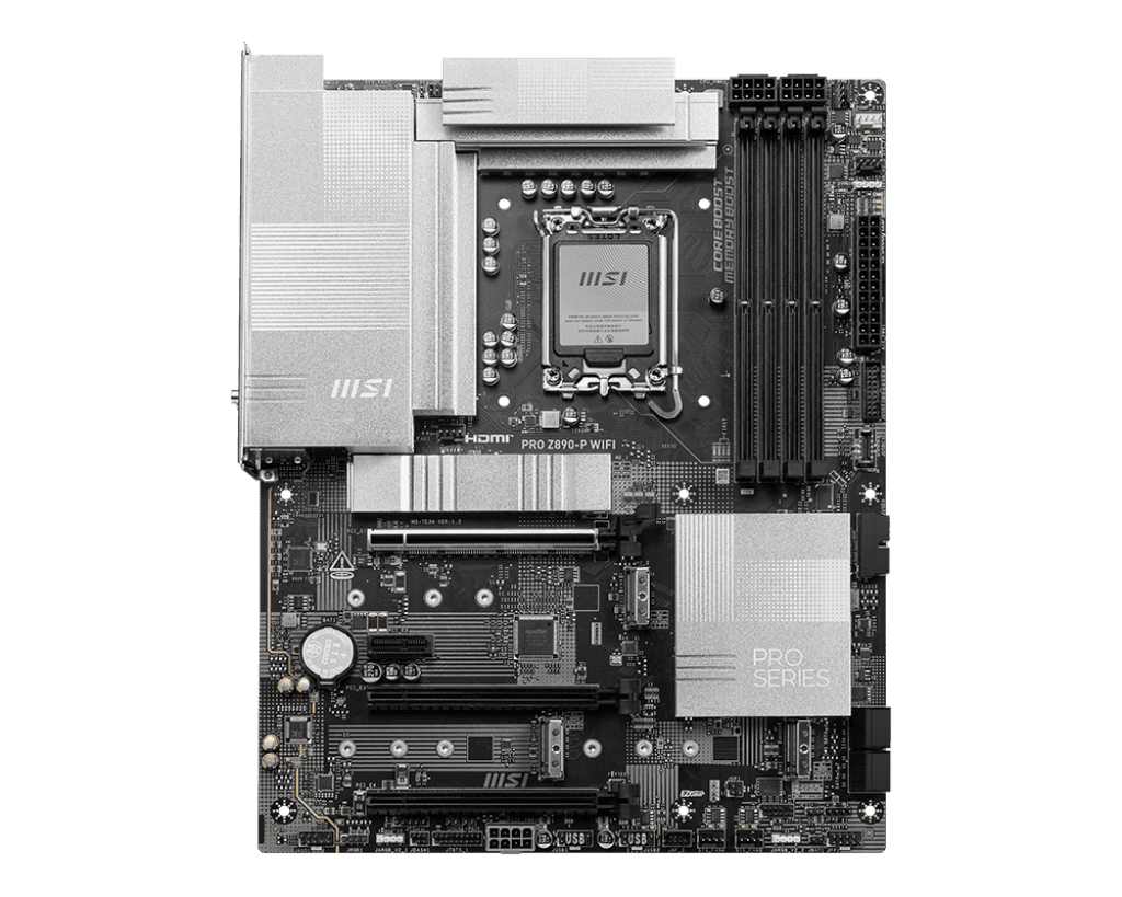 Материнская плата MSI PRO Z890-P WIFI LGA1851 4xDDR5 4xSATA3 RAID 4M.2 HDMI DP ATX