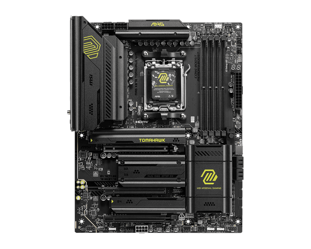 Материнская плата MSI MAG X870 TOMAHAWK WIFI AM5 X870 4xDDR5 4xSATA3 RAID 4xM.2 HDMI DP ATX