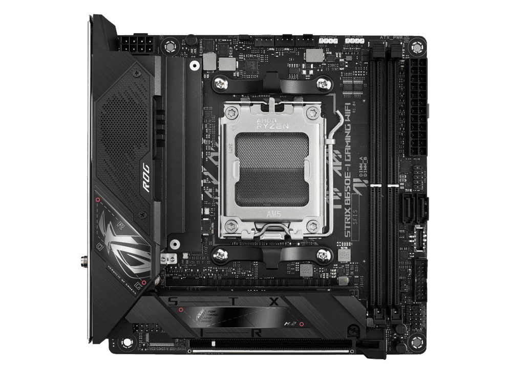 Материнская плата ASUS ROG STRIX B650E-I GAMING WIFI AM5 2xDDR5 2xSATA3 Raid 2xM.2 HDMI USB3.2 M-ITX
