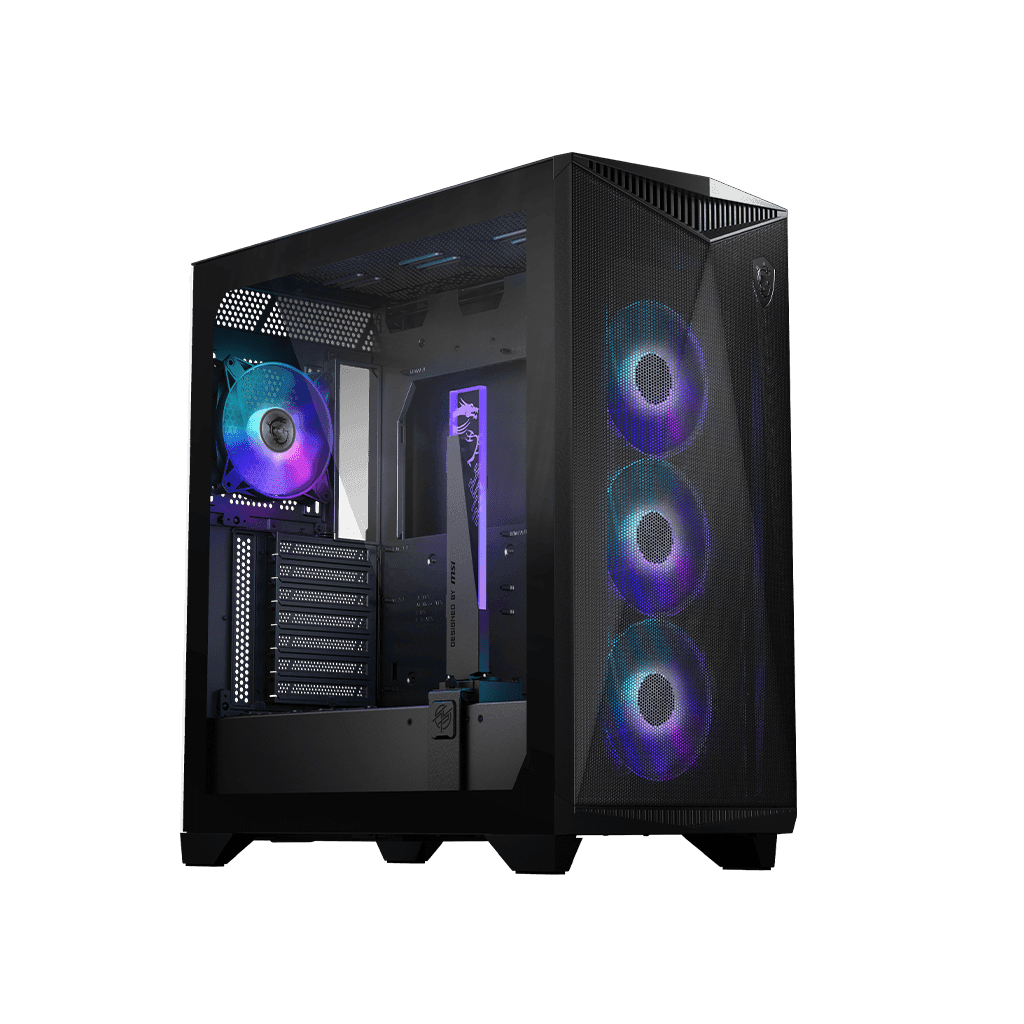 Компьютерный корпус MSI MPG GUNGNIR 300R AIRFLOW E-ATX/ATX/mATX/Mini-ITX, 3xUSB 3.2, ARGB Black