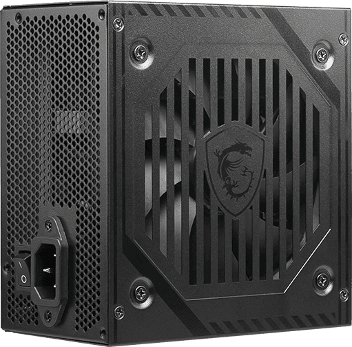 Блок питания MSI  600W, MAG A600DN, Non Modular, ATX, 80+, КПД >80%, Fan 120mm, Черный