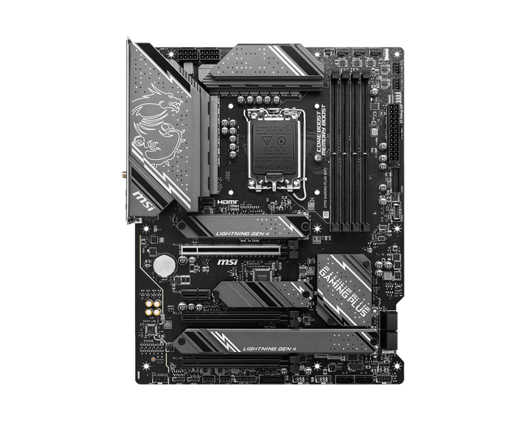 Материнская плата MSI Z790 GAMING PLUS WIFI LGA1700 4xDDR5 6xSATA3 RAID 4M.2 HDMI DP ATX