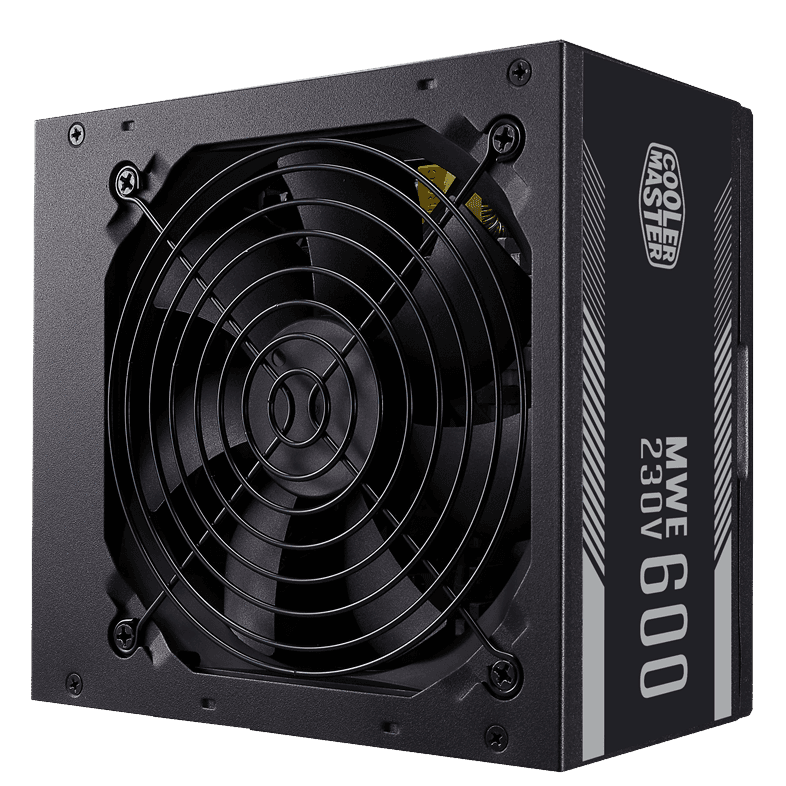 Блок питания CoolerMaster  600W, MWE 600 White V2, Non Modular, КПД 85%, Черный, MPE-6001-ACABW-EU