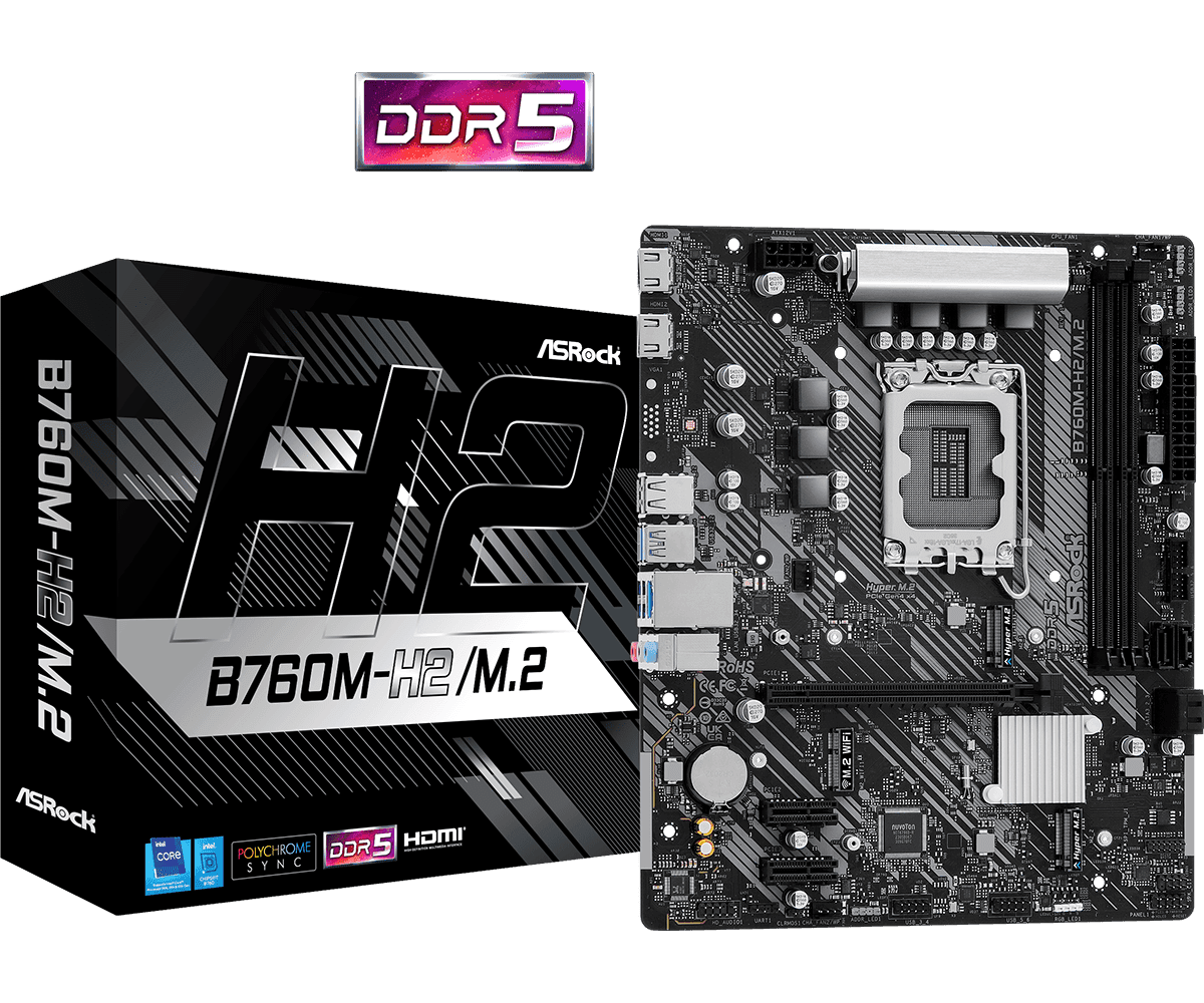 Материнская плата ASRock B760M-H2/M.2