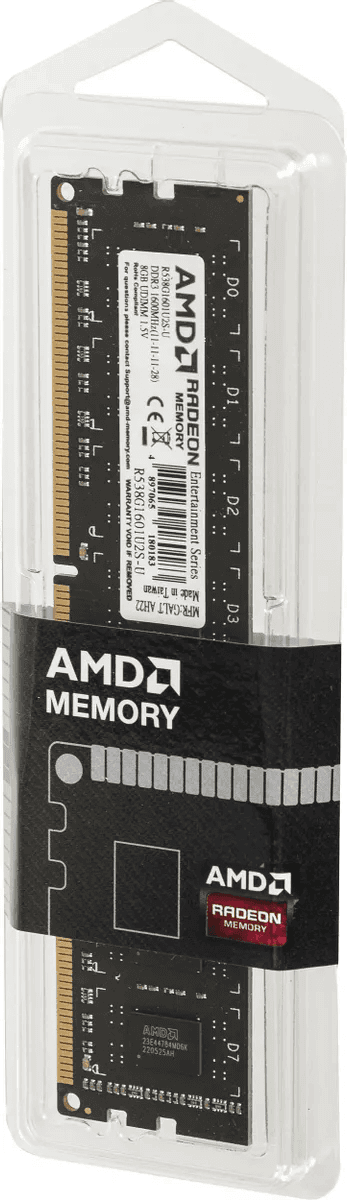Оперативная память  8Gb DDR3 1600MHz AMD Radeon R5 Entertainment Series PC3-12800 R538G1601U2S-U