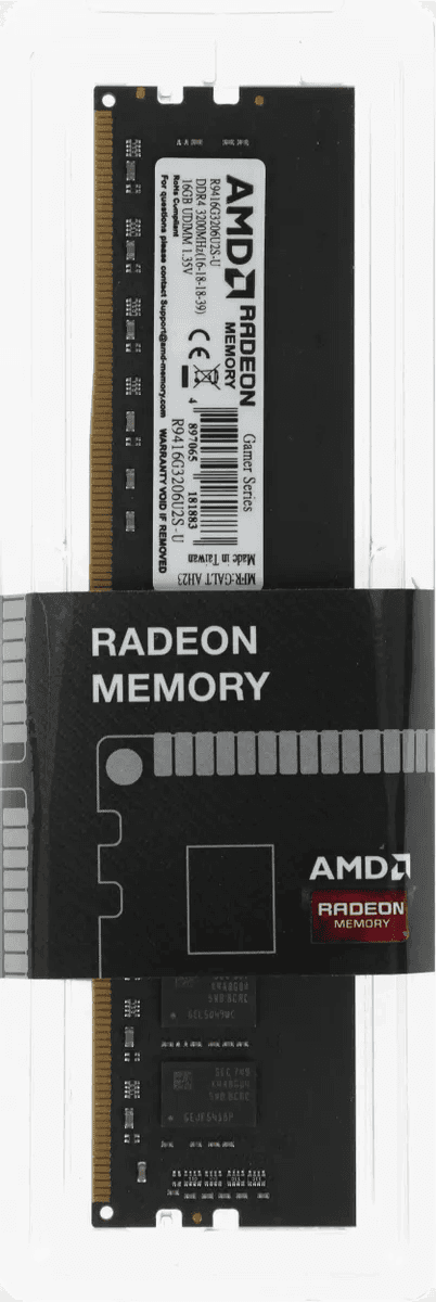 Оперативная память 16GB DDR4 3200MHz AMD Radeon R9 Gamers Series R9416G3206U2S-U Retail Pack