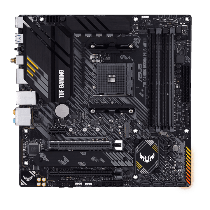 Материнская плата ASUS TUF GAMING B550M-PLUS WIFI II AM4 4xDDR4 4xSATA3 RAID 2xM.2 HDMI DP mATX