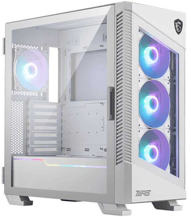 Компьютерный корпус MSI MPG VELOX 100R WHITE ATX/Micro-ATX/ 2xUSB 3.2 1xUSB 3.2 TypeC, Белый