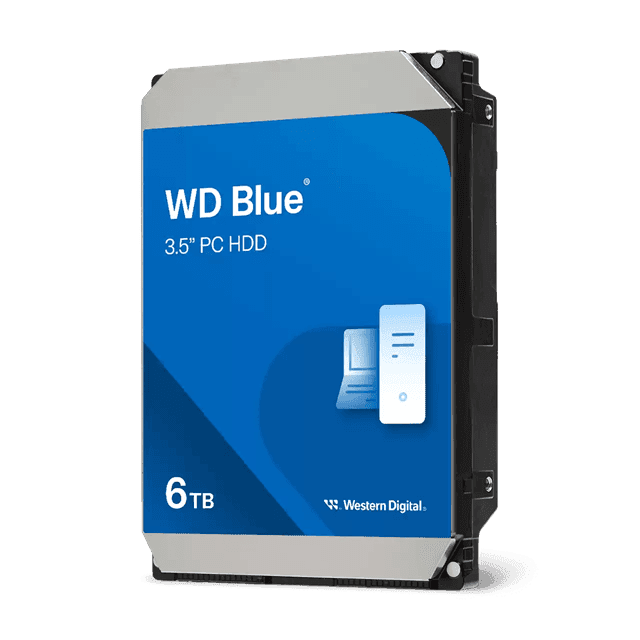 Жесткий диск HDD 6Tb Western Digital Blue SATA 6Gb/s 256Mb 5400rpm WD60EZAX