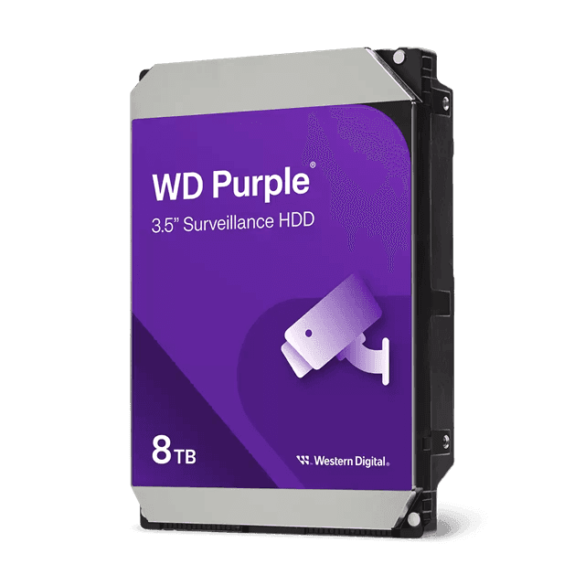 Жесткий диск для видеонаблюдения HDD  8Tb Western Digital Purple SATA3 256Mb 5640rpm 3,5" WD85PURZ
