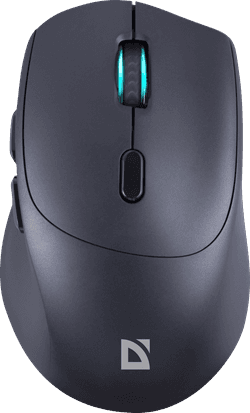 Беспроводная Мышь Defender Effect X MS-095	Разрешение 800/1200/1600 DPI, 5 + колесо-кнопка, Черная